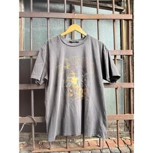 Distressed Ksubi Charcoal Astronomy Graphic Tee Men’s Medium